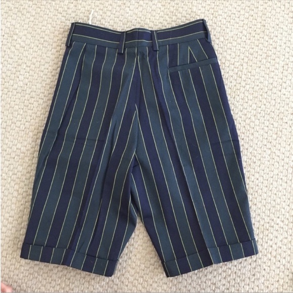 NWOT Magil Les Garcons De Magil Boys Navy Green Stripe Cotton Dress
Shorts 6 Yrs - Picture 3 of 6